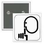 Lustiger Symbol-Knopf Buttons