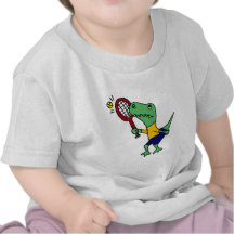 Lustiger T-Rex UVdinosaurier, der Tennis-Cartoon s T-Shirts