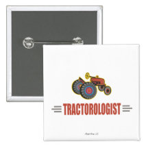 Lustiger Traktor Anstecknadelbutton