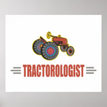 Lustiger Traktor Plakatdruck