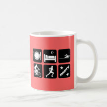 Lustiger Triathlon Kaffee Tassen