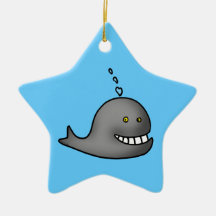 Lustiger Wal Weihnachtsbaum Ornament