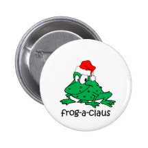 Lustiger Weihnachtsfrosch Anstecknadel
