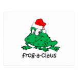 Lustiger Weihnachtsfrosch Postkarten