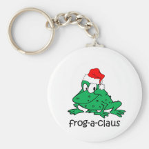 Lustiger Weihnachtsfrosch Schlüsselanhänger