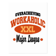 Lustiger Workaholic Postkarte