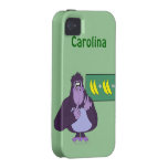 Lustiger zählengorilla-Mathe-individueller Name Vibe iPhone 4 Cover