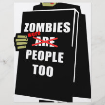Lustiger Zombie, Zombie waren Leute auch Flyer