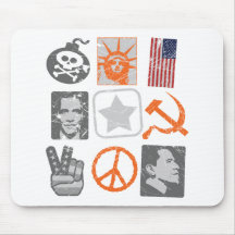 Lustiges antiobama historische Ikonen Mauspads