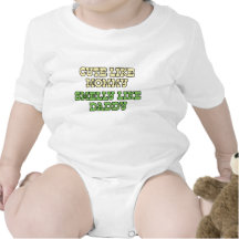 Lustiges Baby-Hemd: Niedlich wie die Mama, Smelly 