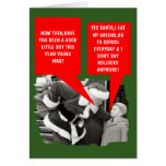 Lustiges Bollocks Weihnachten Karte