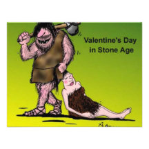 Lustiges Comic des Valentines Tages Individuelle Ankündigskarten