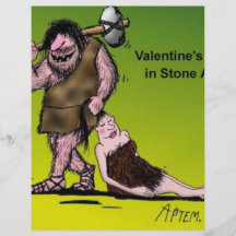 Lustiges Comic des Valentines Tages Flyerdesign