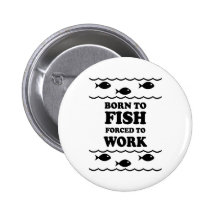 Lustiges Fischen Anstecknadelbuttons