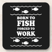 lustiges Fischen Untersetzer
