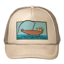 Lustiges Fischen Retrokappe