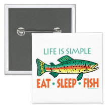 Lustiges Fischen-Sprichwort Buttons