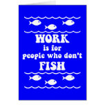 Lustiges Fischen-Sprichwort Karte