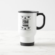 Lustiges Fischen Tee Tasse