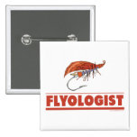 Lustiges Fliegen-Fischen Buttons