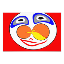 Lustiges Gesicht des Clowns Fotografien