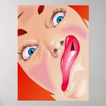 Lustiges Gesicht Poster