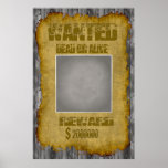 Lustiges gewolltes totes oder lebendiges Plakat