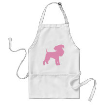 Lustiges großes HauptAiredale Terrier (Rosa) Schürze