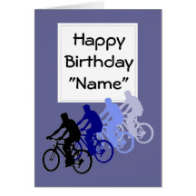 Lustiges hohes Alter, Geburtstag, Fahrrad, Zyklus, Karte