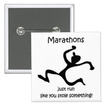 Lustiges Marathon Anstecknadelbutton