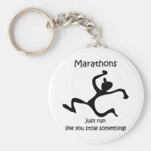 Lustiges Marathon Schlüsselband