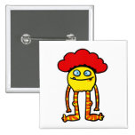 lustiges Monster Anstecknadelbutton