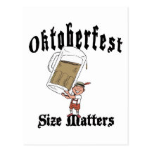 Lustiges Oktoberfest Trinken Postkarte
