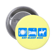 Lustiges Pferd Anstecknadelbutton