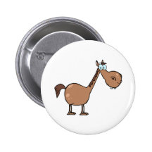 Lustiges Pferd Buttons