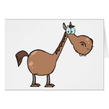 Lustiges Pferd Karten
