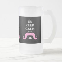 Lustiges Schwarzes, Rosa behalten Ruhe und Schnurr Tasse