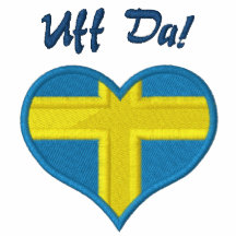 Lustiges Schwede Uff DA mit Herz-Flagge von Schwed Polo