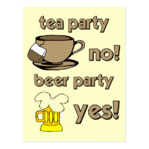 Lustiges Tee-Party Postkarte