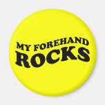 Lustiges Tennis meine Vorhand-Felsen Kühlschrankmagnet