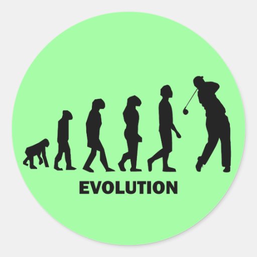Lustiges unglaublich witzig Golf Runder Sticker
