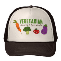 Lustiges vegetarisches Geschenk - niedlicher kawai Truckerkappen
