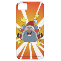 Lustiges verärgertes Weihnachtsmann-Weihnachten iPhone 5 Schutzhülle
