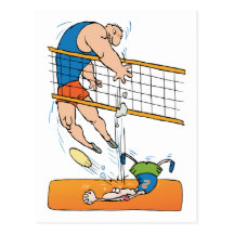 Lustiges Volleyball-Geschenk Postkarte