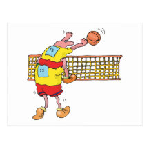 Lustiges Volleyball-Geschenk Postkarten