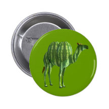Lustiges Wassermelone-Kamel Buttons