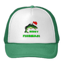 Lustiges Weihnachtsfischen Kult Mützen
