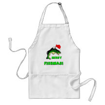 Lustiges Weihnachtsfischen Schürzen