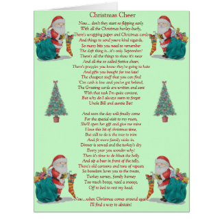 Weihnachtsgedicht Grußkarten &amp; Einladungen | Zazzle.de