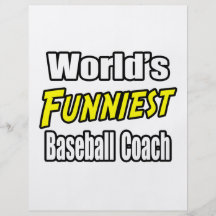 Lustigster Baseballtrainer der Welt Flyer